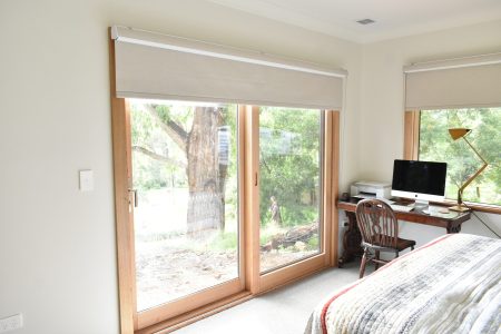 Roller Blinds in a bedroom