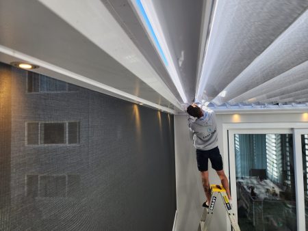 Open Roof System being installed by East Blinds
