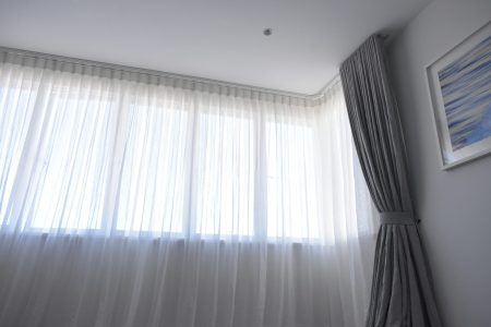 Curtains up close