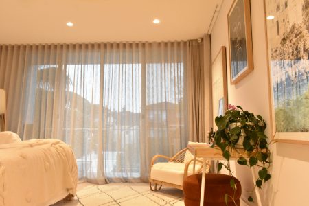 Curtains in a bedroom