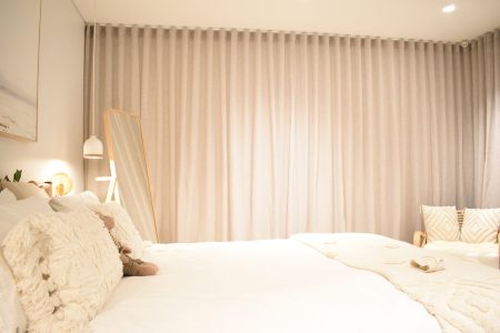 Curtains in a bedroom