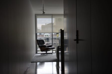 Sunscreen Blinds in a living room